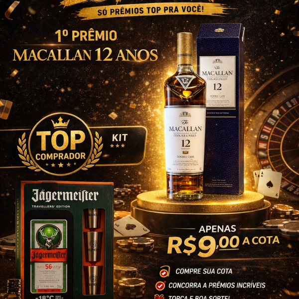 🚨 SORTEIO ESPECIAL – MACALLAN 12 ANOS